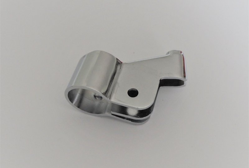 Uchwyt klamki kierownicy, prawy, gwint M6, chrom, Jawa-photo2