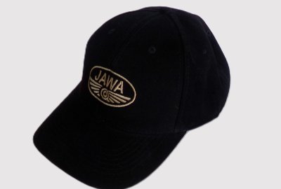 Czapka z daszkiem, logo JAWA, czarna