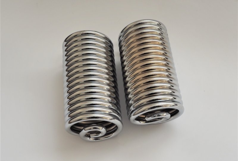 Sprężyny siedzenia, fi 7 mm, 2 szt, chrom, Jawa Villiers, Special, OHV, SV-photo2