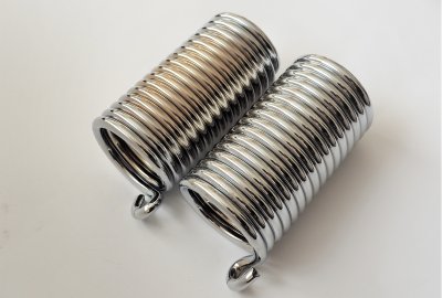 Sprężyny siedzenia, fi 7 mm, 2 szt, chrom, Jawa Villiers, Special, OHV, SV
