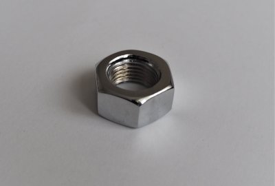 Nakrętka tylnej ośki M16x1,5mm, chrom, szerokość 10mm, Jawa Perak, OHC, CZ 150/C