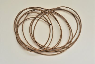 Kabel elektryczny w oplocie klejonym 1,5 mm, beżowy, 1m, Jawa, CZ