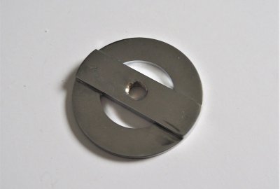 Nakrętka tłumika skrętu główki ramy, chrom, Jawa 250/350 Perak, 500 OHC