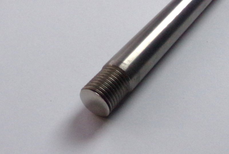 Ośka przedniego koła, 163 mm, nierdzewna, polerowana, Jawa 250/350 Kyvacka, Panelka-photo4