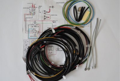 Instalacja elektryczna z modułem światła stop, Jawa 500 OHC 01