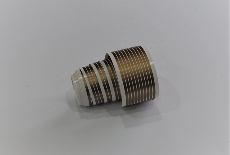 Naklejki, złote paski, 2 mm x 150 cm, Jawa, CZ-photo2