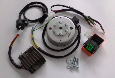 Zapłon elektroniczny GEMO® - D01 12V ( v.2 ) pojedynczy cylinder, Jawa 250 Perak, Kyvacka, Libenak, Panelka