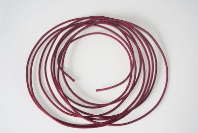 Kabel elektryczny w oplocie klejonym 1,5 mm, bordowy, 1m, Jawa, CZ