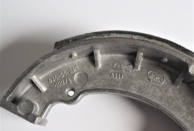 Szczęka hamulcowa, na sworzeń 10 mm, Jawa 634-photo2
