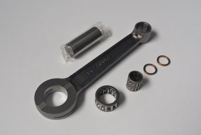 Komplet korbowodu na sworzeń 15 mm, łożysko, DUELLS, Jawa 250 Perak, Kyvacka