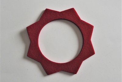 Podkładka filcowa pod korek zbiornika, czerwona, Jawa, CZ