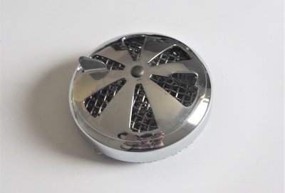 Nakładka na filtr gaźnika, chrom, Jawa Perak