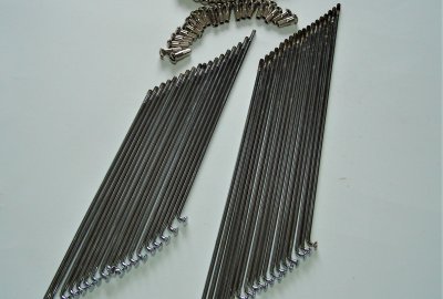 Komplet szprych chromowanych, przód, Jawa Perak, Ogar