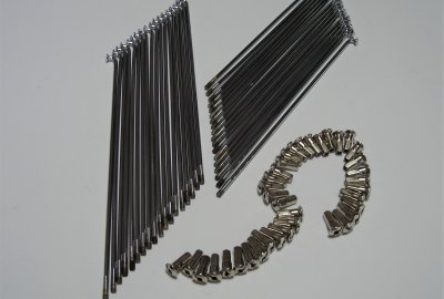 Komplet szprych chromowanych, tył, Jawa Perak, Ogar, OHC