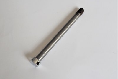 Ośka przedniego koła, 153 mm, chrom, Jawa 20-23