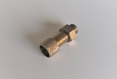 Śruba regulacji nastawu linki do gaźnika z nakrętką, M6/0,75x16 mm, Jawa 50, Babetta