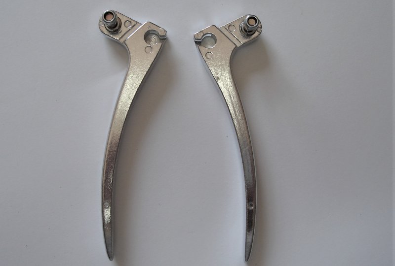 Klamki kierownicy, alumniowe, nieporelowane, Jawa, CZ-photo2