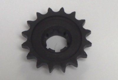 Przednia zębatka napędu, 15 zębów, hartowane, szlifowane, Jawa Perak, Ogar