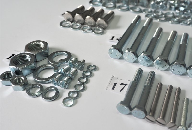 Komplet śrub, bez silnikowych, ocynk, Jawa 250 Panelka typ 559/590-photo3