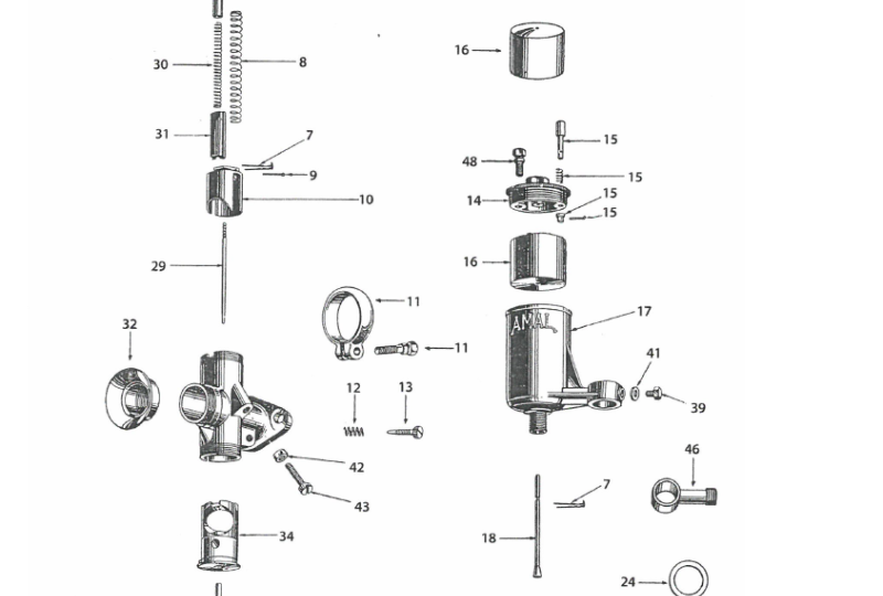 Króciec rurki paliwowej, AMAL-photo5