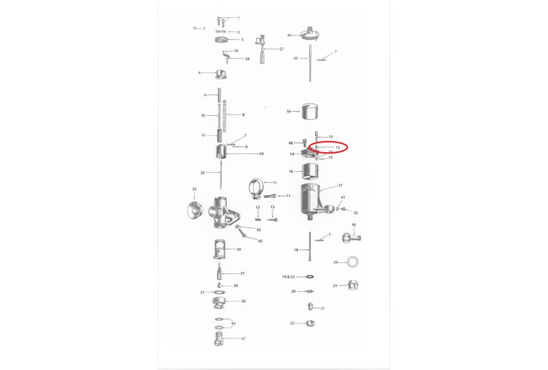 Sprężyna kołka gaźnika, AMAL-photo2