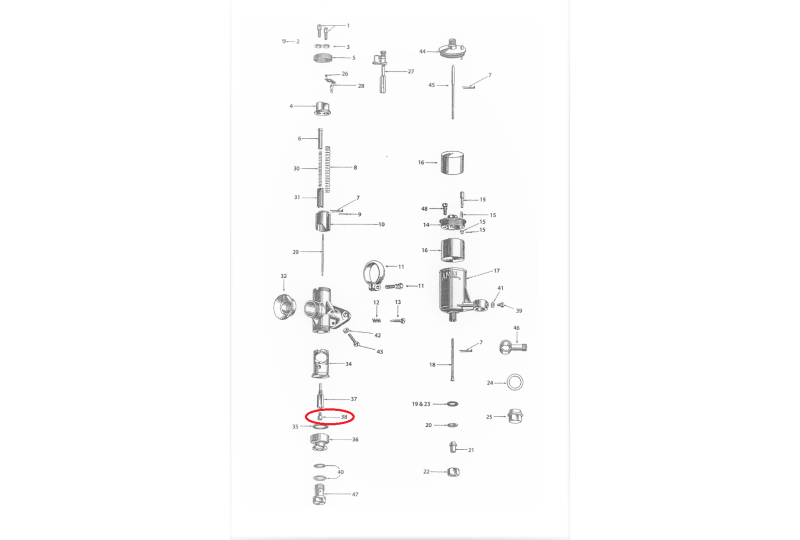 Główna dysza gaźnika M5-70, AMAL-photo4