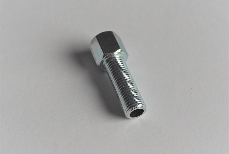 Śruba regulacji nastawu linki do gaźnika, M6/0,75x17 mm, AMAL, ocynk, Jawa, CZ-photo2