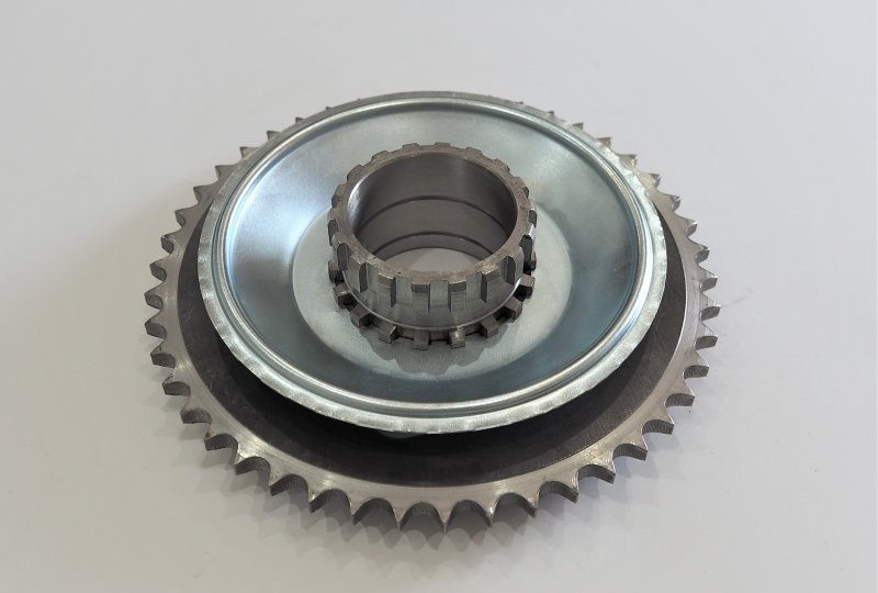 Zębatka łańcucha tylna kompletna 46 z., Jawa 250/350 Kyvacka, Panelka-photo3