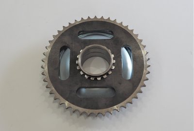 Zębatka łańcucha tylna kompletna 46 z., Jawa 250/350 Kyvacka, Panelka