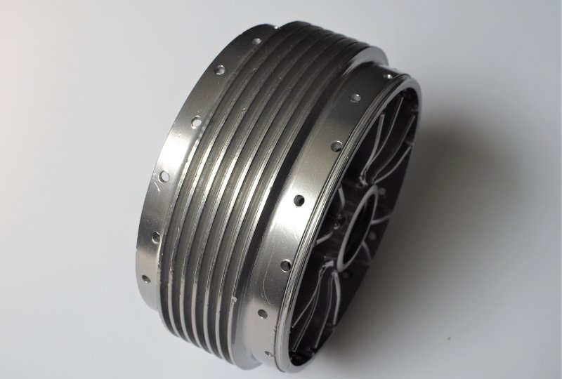 Bęben koła, oryginał, po elektrochemicznym polerowaniu, Jawa Panelka-photo3