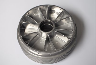 Bęben koła, oryginał, po elektrochemicznym polerowaniu, Jawa Panelka