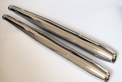 Tłumiki wydechu, chrom, CZ 471, 472