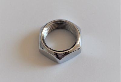 Nakrętka sworznia wahacza, klucz 27 mm, chrom, Jawa 634-640