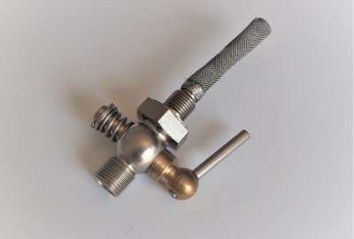 Kranik paliwa M10x1mm, nierdzewny, Jawa 1932----