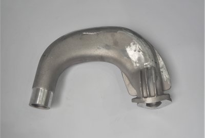 Kolektor wydechowy, aluminium, Jawa 175 Villiers