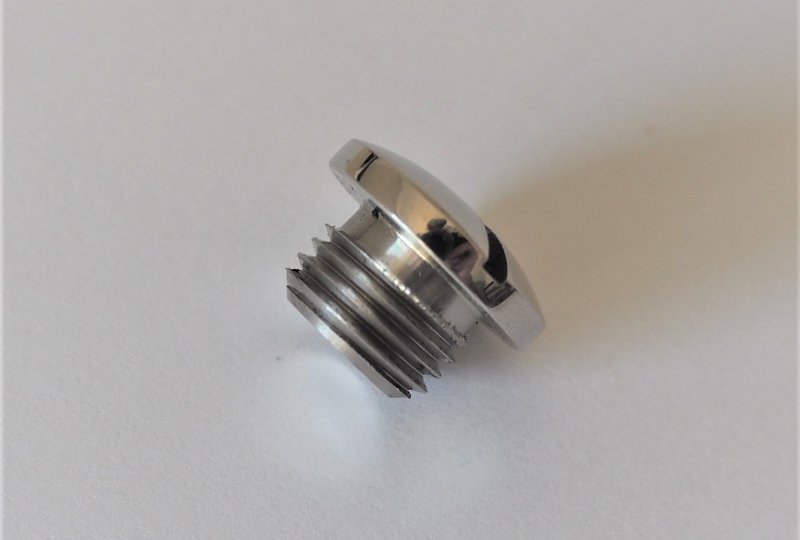 Śruba wlewu oleju, nierdzewna, polerowana, Jawa, CZ-photo2