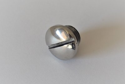 Śruba wlewu oleju, nierdzewna, polerowana, Jawa, CZ