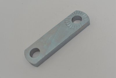 Uchwyt stopki z radłowaniem, 90 mm, ocynk, CZ 476-488
