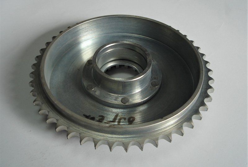 Bęben z zębatką koła 47z, tył, ocynk, Jawa 250/350 Perak-photo2