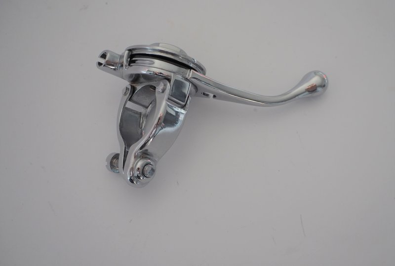 Dźwignia ssania AMAL , prawa strona, na kierownicę 25 mm, chrom-photo2