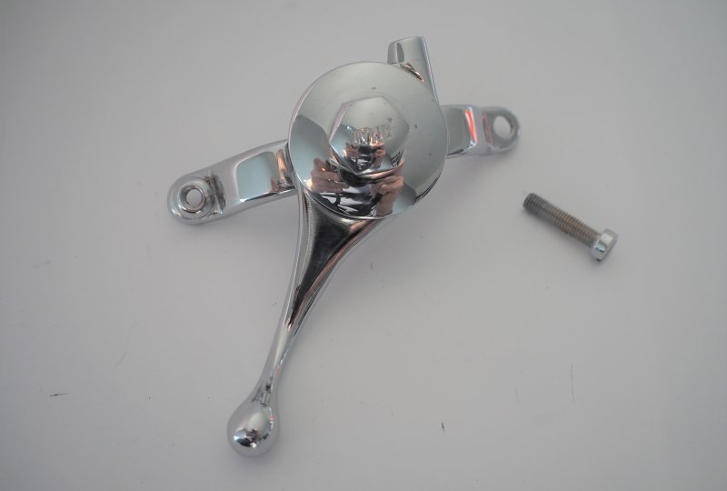 Dźwignia ssania AMAL , prawa strona, na kierownicę 25 mm, chrom-photo3