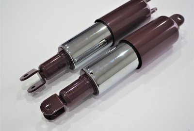 Tylne amortyzatory, czerwone, uniwersalne, Jawa, CZ 1956--