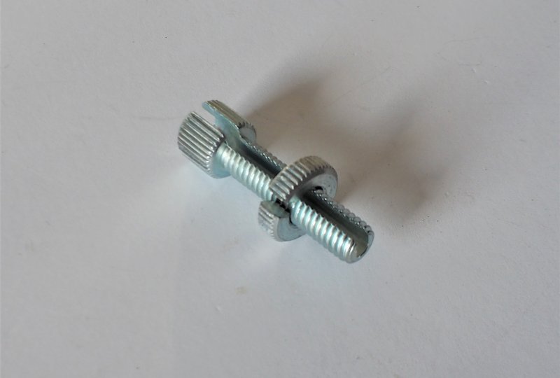 Śruba regulacji nastawu linki z nakrętką, ocynk, M8x30mm, Jawa, CZ-photo2