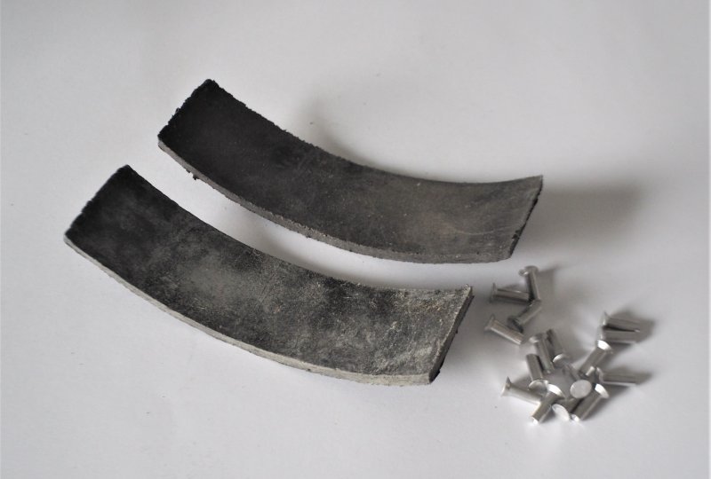 Okładziny szczęk hamulcowych, 138,5x4x35mm, Jawa, CZ-photo2