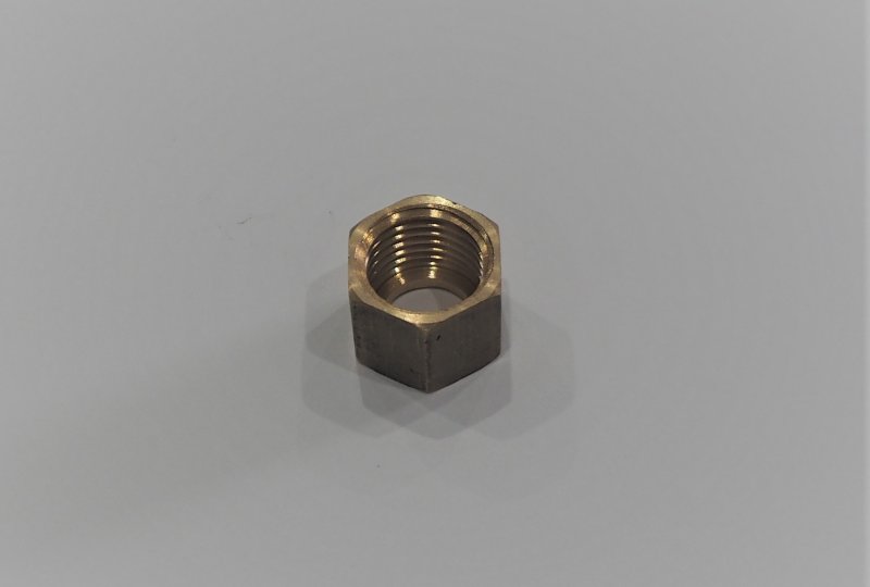 Nakrętka króćca paliwa M13, mosiądz, AMAL-photo3