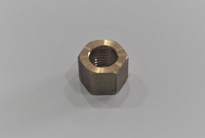 Nakrętka króćca paliwa M13, mosiądz, AMAL