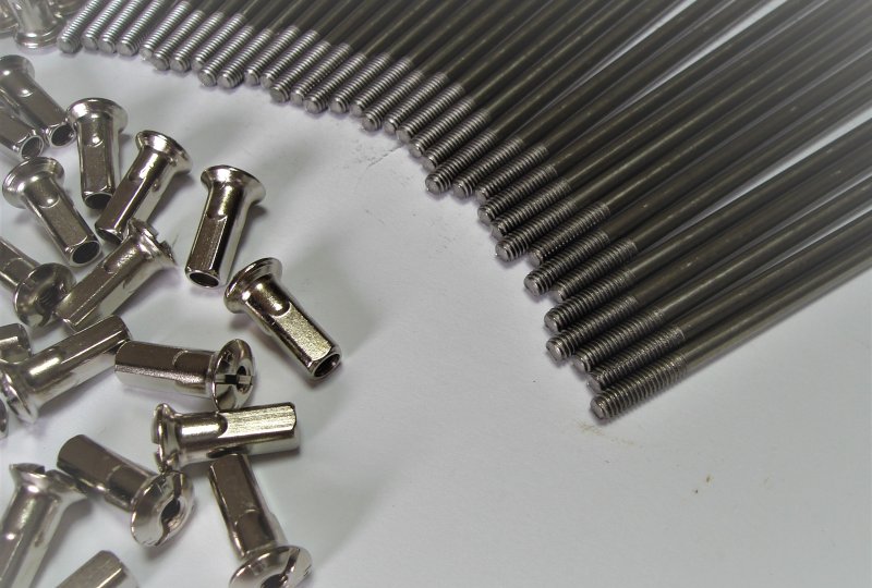 Szprychy i nyple, komplet 36 szt, 16 cali, nierdzewne, Jawa M4x110-photo3