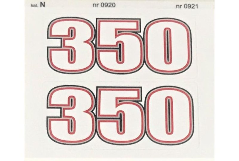 Naklejki czarno-złote, CZ 350-photo2