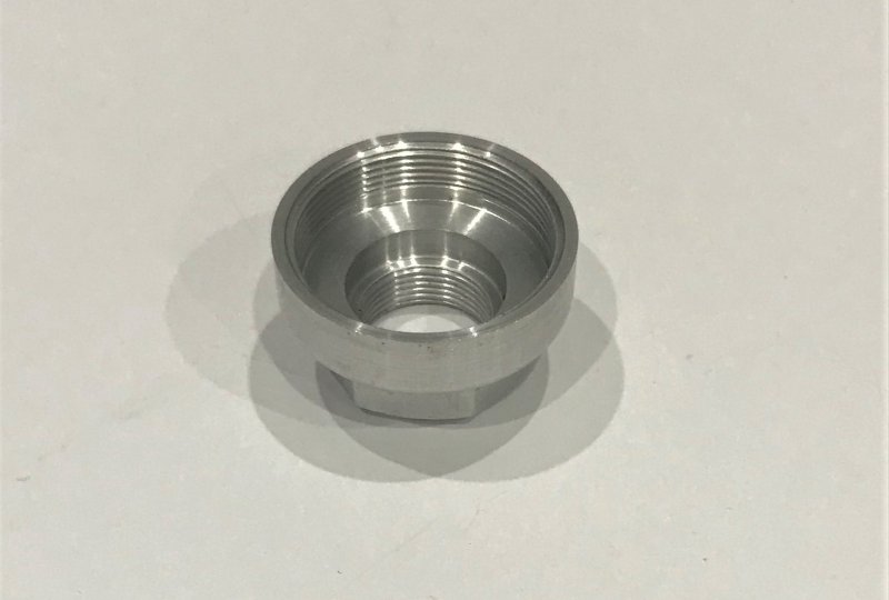 Nakrętka dolna gaźnika, Jikov 2924H, 2924HZ, 2924TR, aluminium, Jawa, CZ-photo2