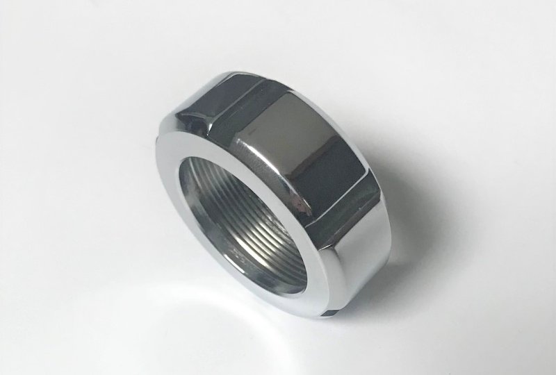 Nakrętka kolanka wydechu, chrom, Jawa 175/250 Special-photo3